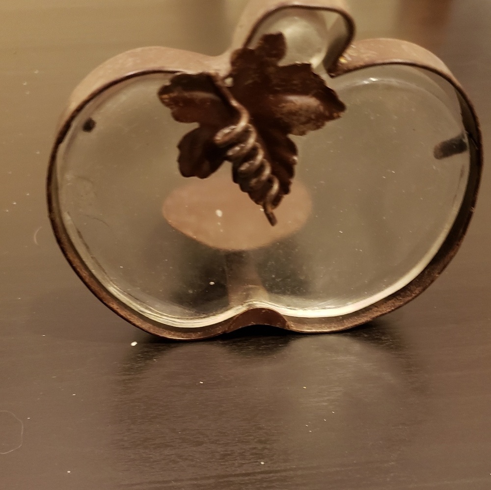 Wrought Iron & Glass Tea Light Holder
